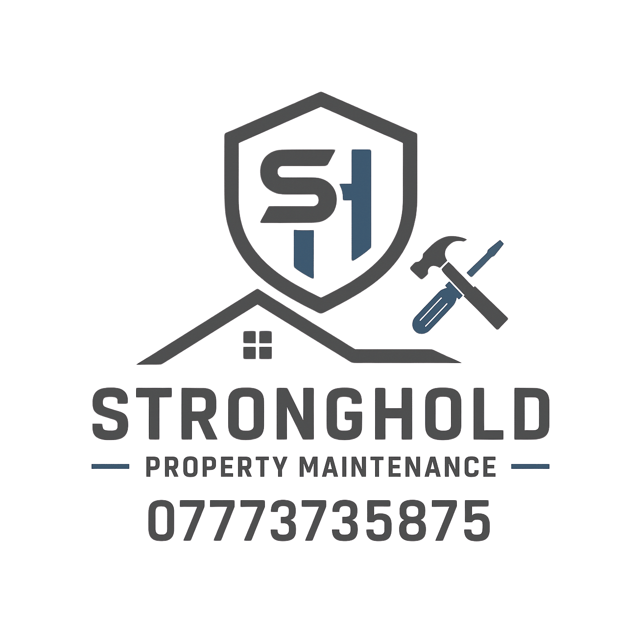 stronghold property maintenance logo upscaled transparent margin 20pct